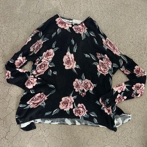 Show Me Your Mumu rose sweater, size M